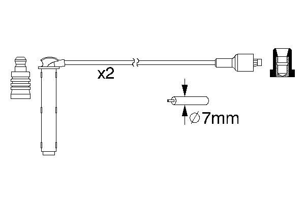 0986357154 - Ht ignition cable - Image 5