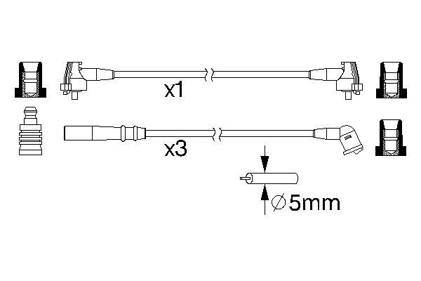 0986357222 - Ht ignition cable - Image 5