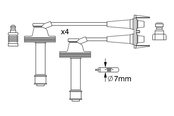 0986357238 - Ht ignition cable - Image 5