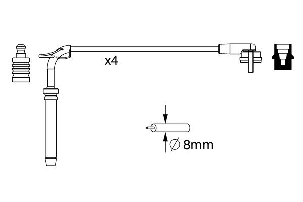 0986357245 - Ht ignition cable - Image 5