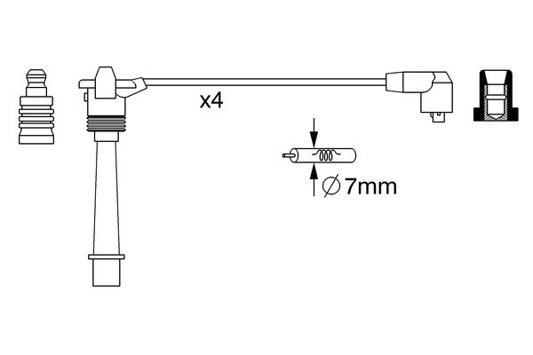 0986357258 - Ht ignition cable - Image 5