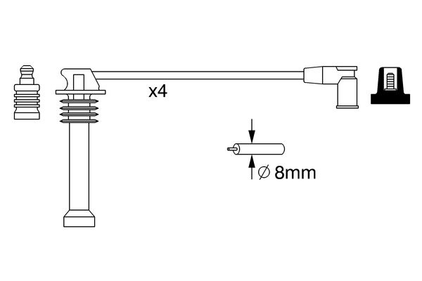 0986357271 - Ht ignition cable - Image 5