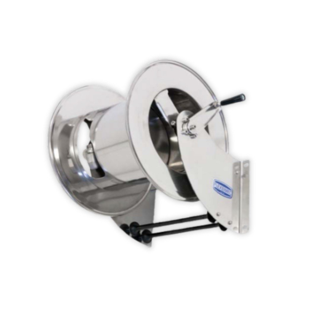 Stainless Manual Hose Reel 25m x 1" or 30m x 3/4"