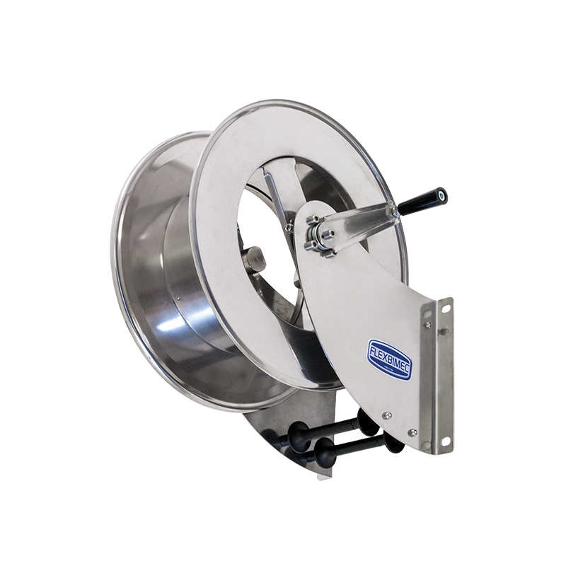 Stainless Manual Hose Reel 35m x 1/2" - 200 Bar