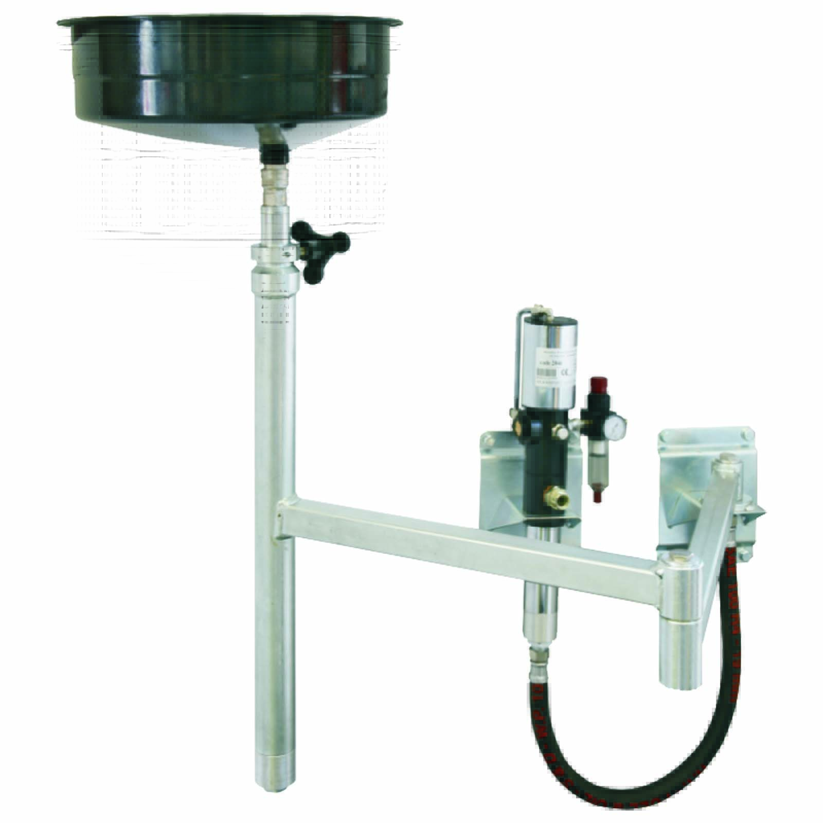 Waste Oil Drain Set 10 L with Pump - Pit Mounted