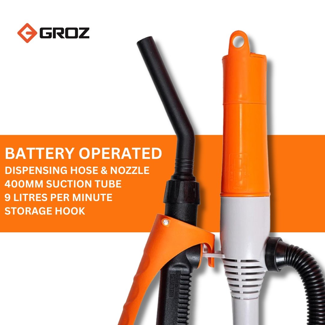 Battery Operated Drum Pump c/w 1m Hose & Nozzle - Image 3