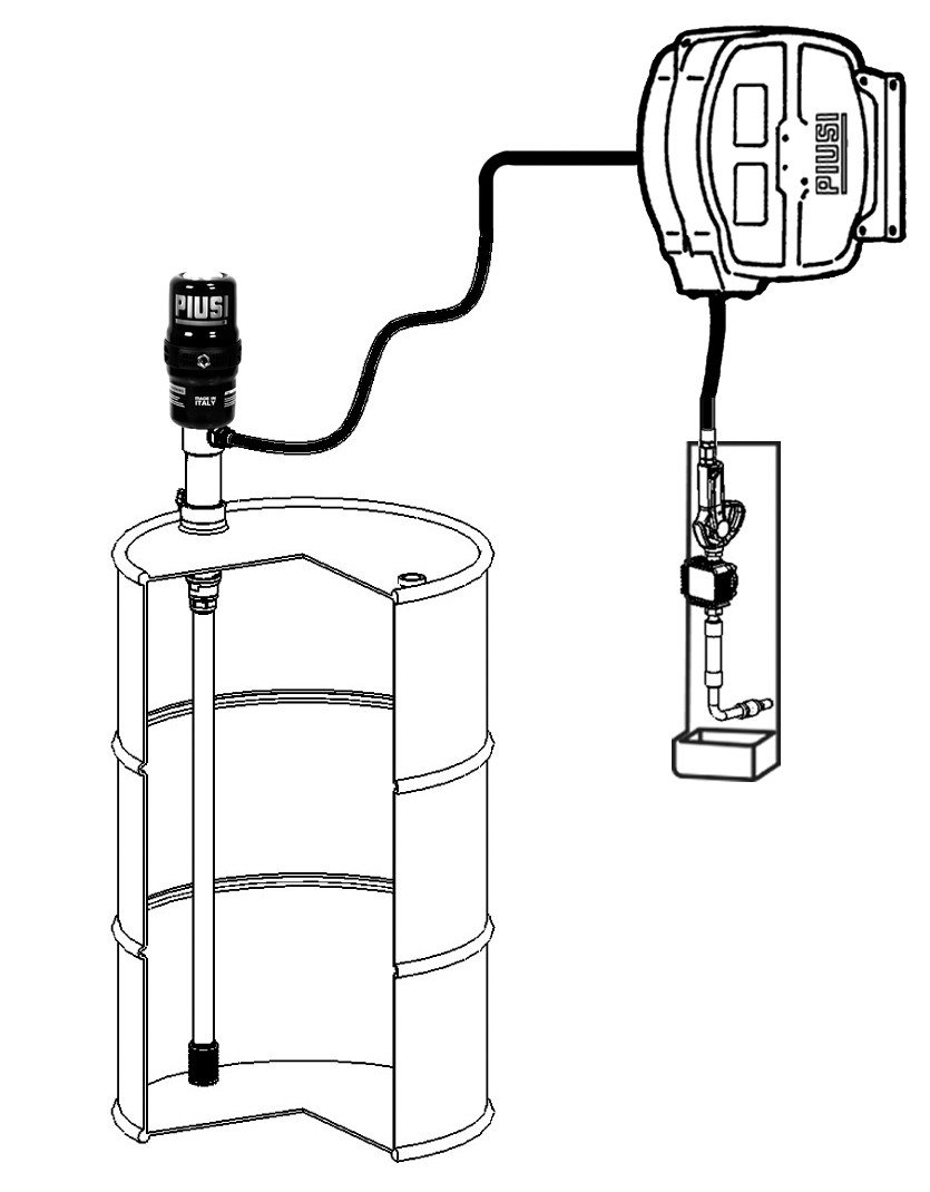 5:1 Air Operated Oil Pump - Wall Mounted - Image 3