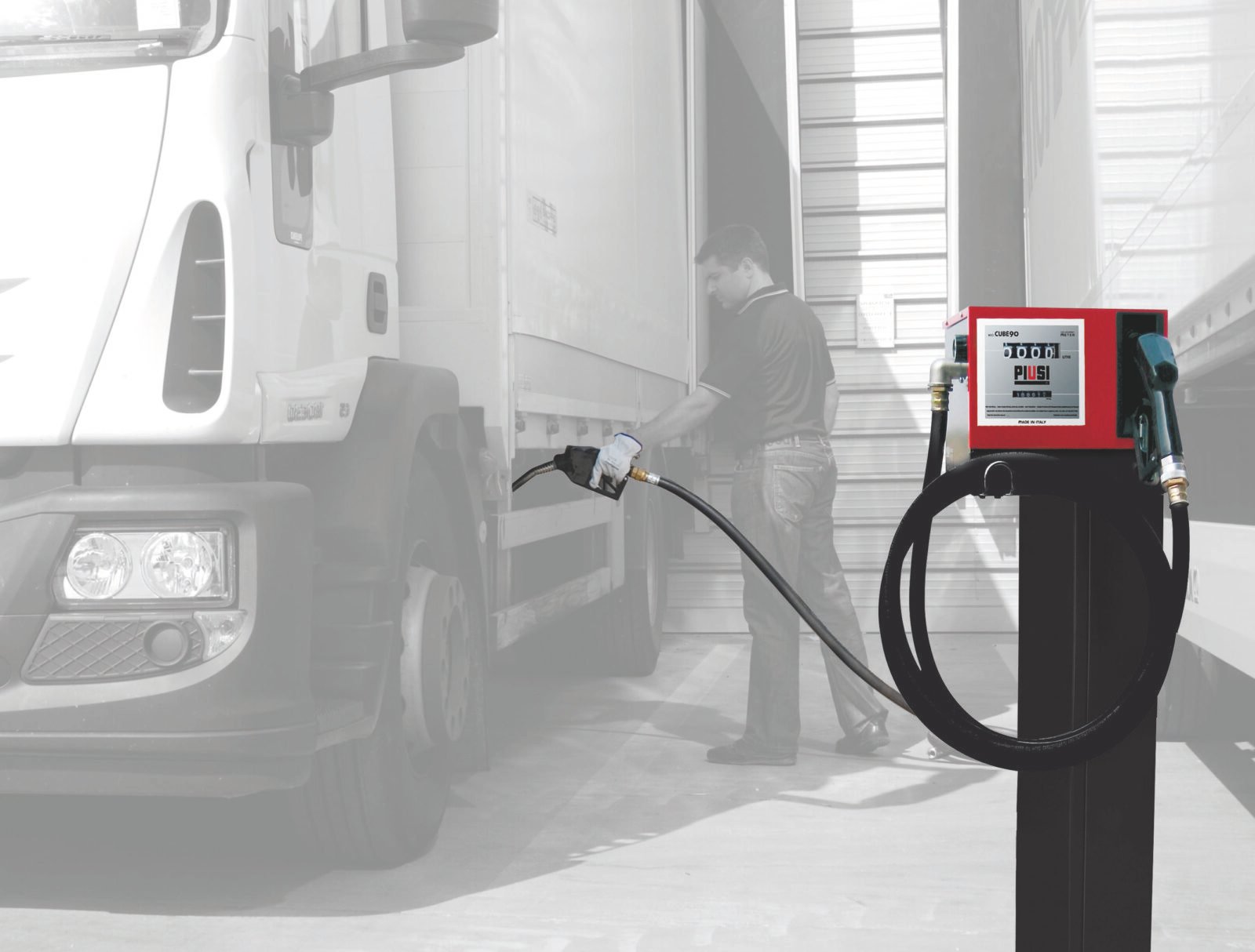Cube 90 230V Diesel Cabinet - Meter Nozzle 4m Hose - Image 2