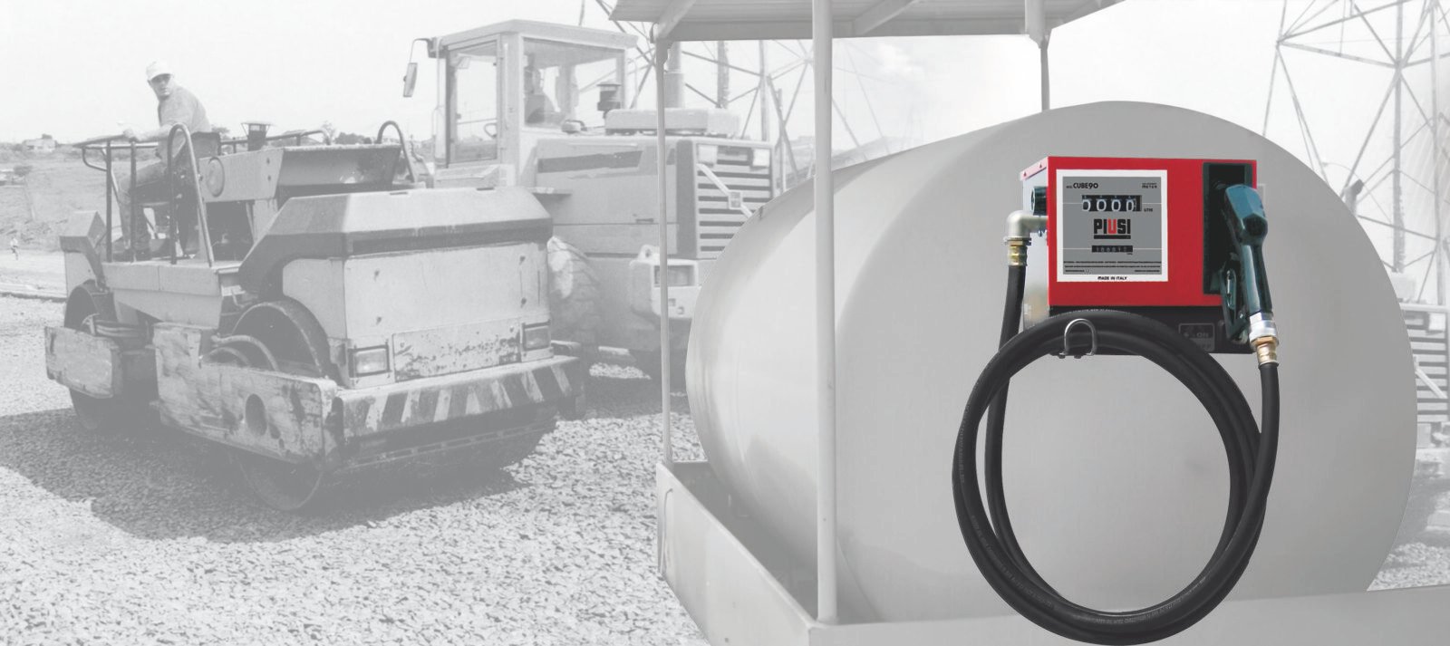 Cube 90 230V Diesel Cabinet - Meter Nozzle 4m Hose - Image 3