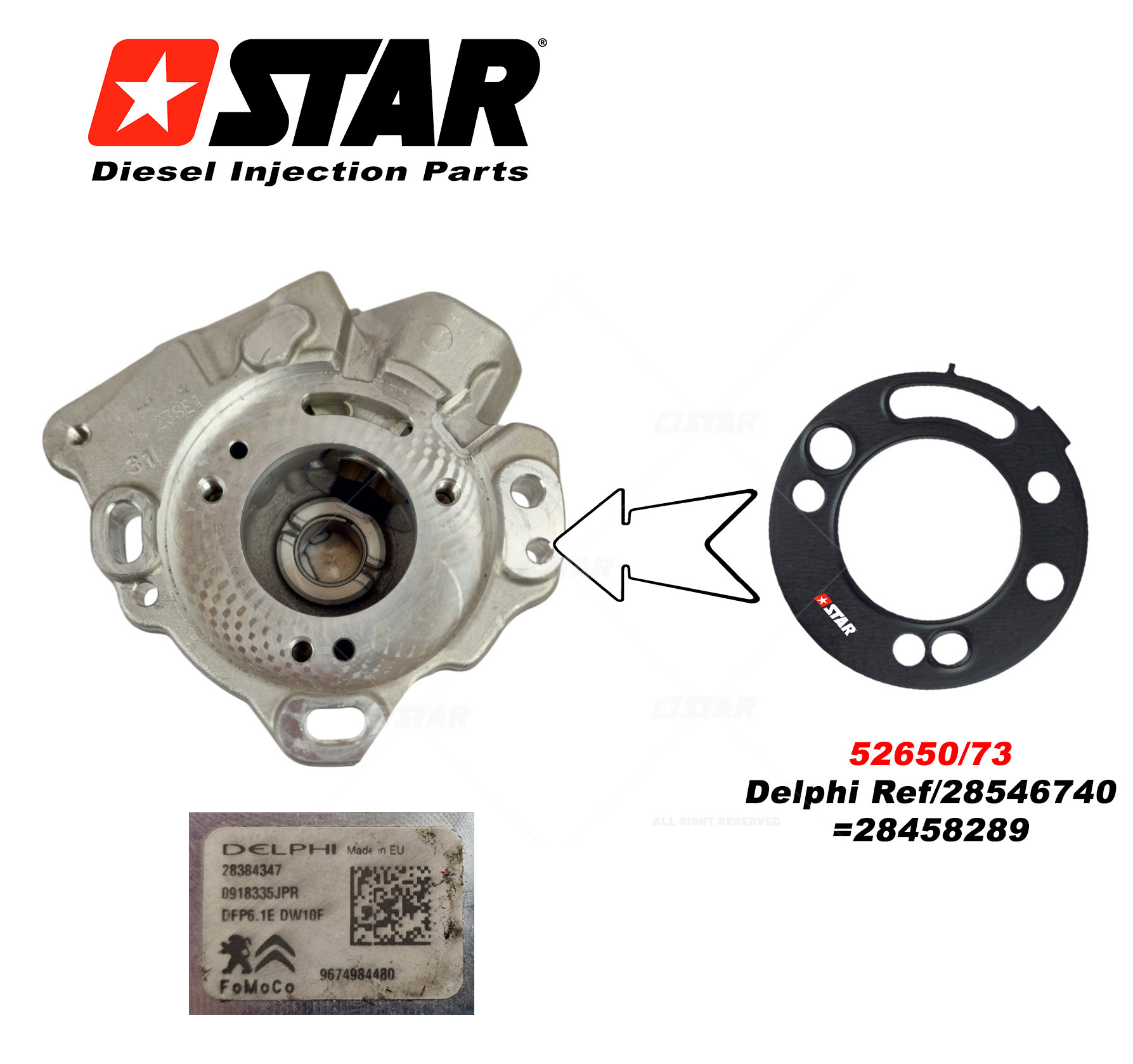 Washer Pump Delphi DFP6.1E - Image 2